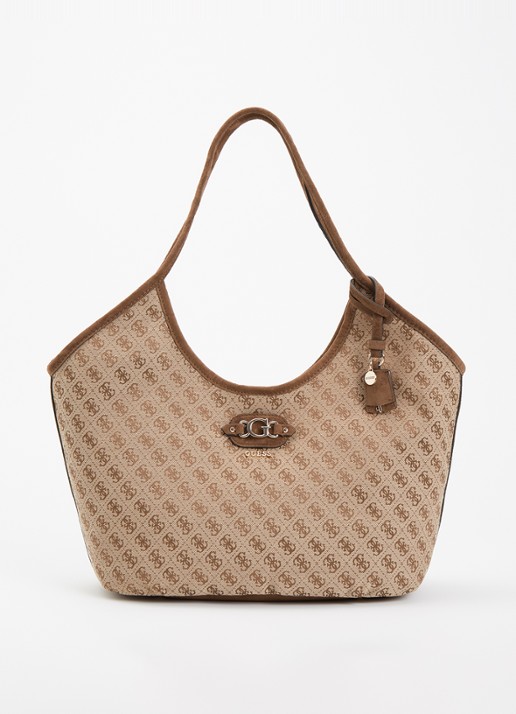 GUESS Samantha schoudertas met logoprint en tasbedel