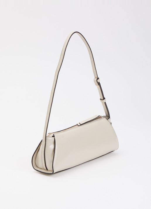 GUESS Xena handtas met logo  - achterkant taupe