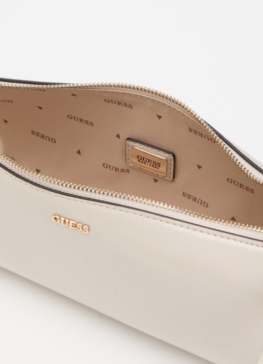 GUESS Xena handtas met logo  - detail 3 taupe