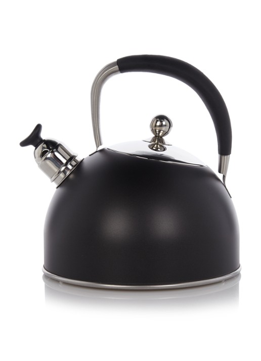 Habonne Black fluitketel 2,5 liter - voorkant zwart