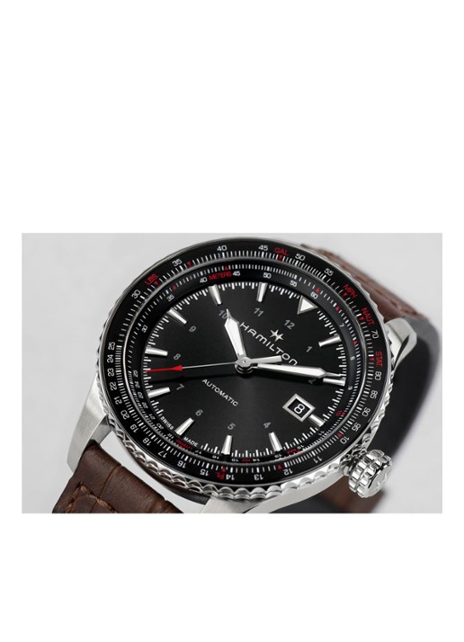 Hamilton Khaki Aviation Converter Automaat horloge H76615530 - detail 4 zilver