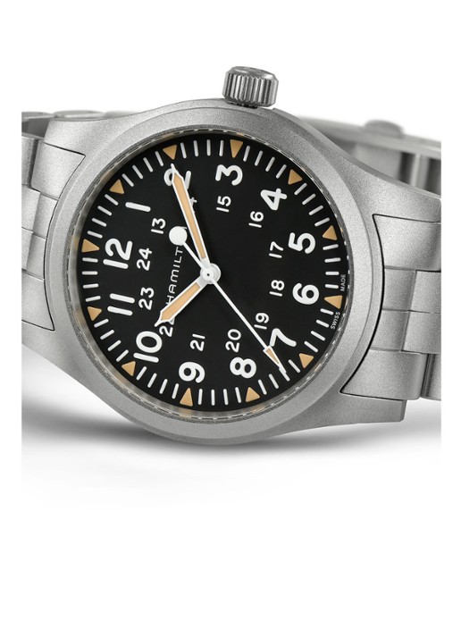 Hamilton Khaki Field horloge H69529133 - detail 2 zilver