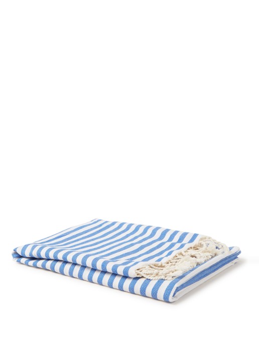 Hammam34 Succulent Love Hammam strandlaken 170 x 90 cm - voorkant 2 blauw