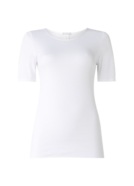 Hanro Naadloos T-shirt met ronde hals - voorkant 2 wit
