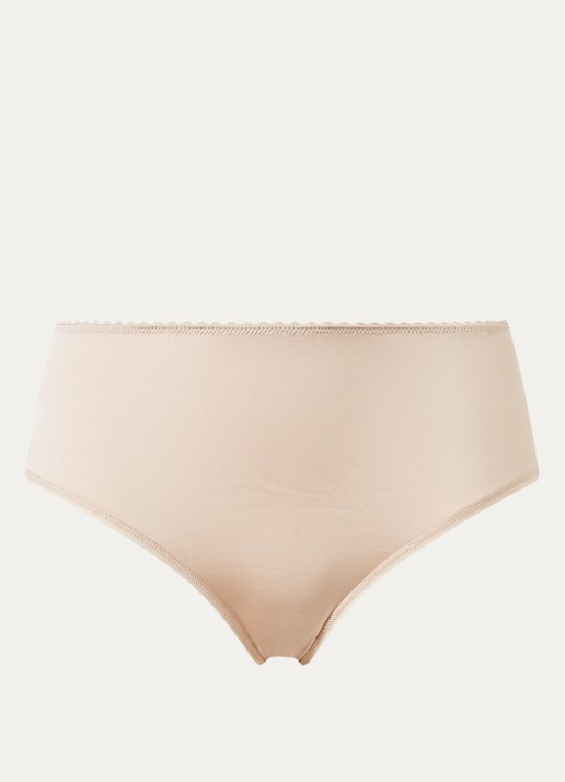 Hanro Satin Deluxe slip - voorkant naturel