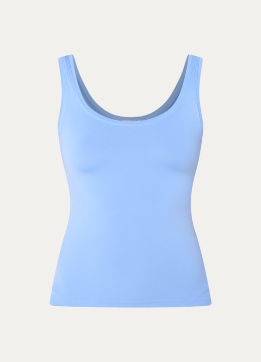 Hanro Tanktop met ronde hals - voorkant 3 blauwgrijs