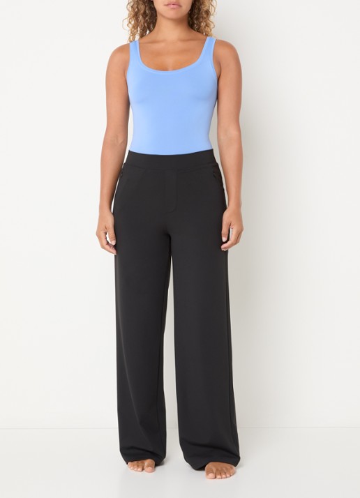 Hanro Tanktop met ronde hals - voorkant 4 blauwgrijs