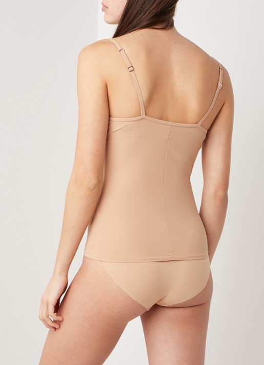 Hanro Top Allure met voorgevormde cups - achterkant beige
