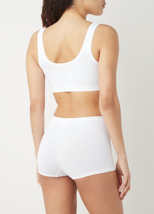 Hanro Touch Feeling bralette zonder vulling - achterkant wit