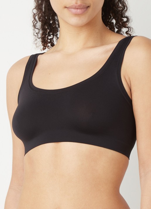 Hanro Touch Feeling bralette zonder vulling - detail zwart