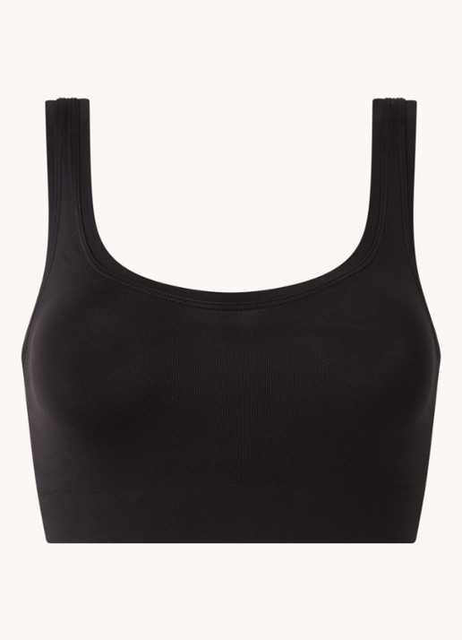 Hanro Touch Feeling bralette zonder vulling - voorkant 3 zwart