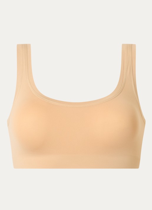 Hanro Touch Feeling bralette - voorkant beige