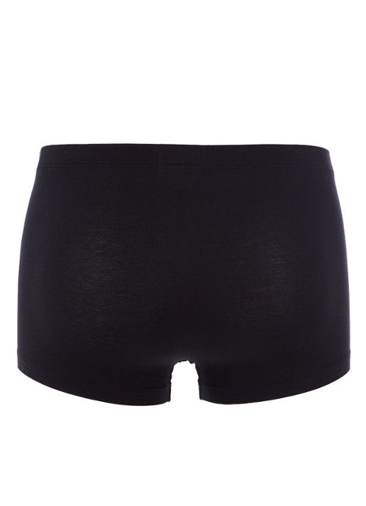 Hanro Trunk Cotton Sensation boxershort van Pima katoen - achterkant zwart