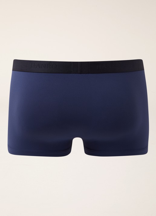 Hanro Trunk Micro Touch boxershort in uni - achterkant 3 blauw