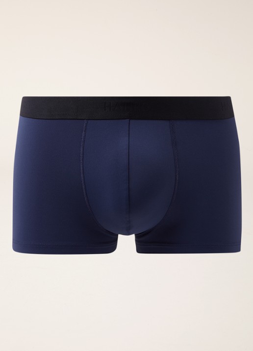 Hanro Trunk Micro Touch boxershort in uni - voorkant 2 blauw