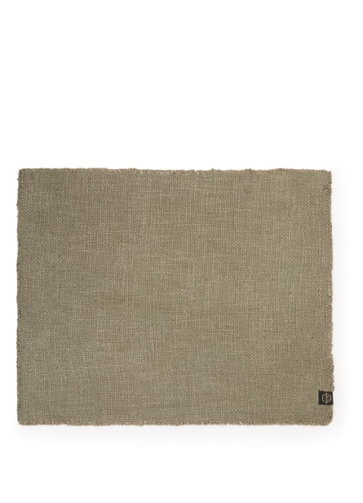 Haomy California placemat 35 x 45 cm - voorkant mosgroen