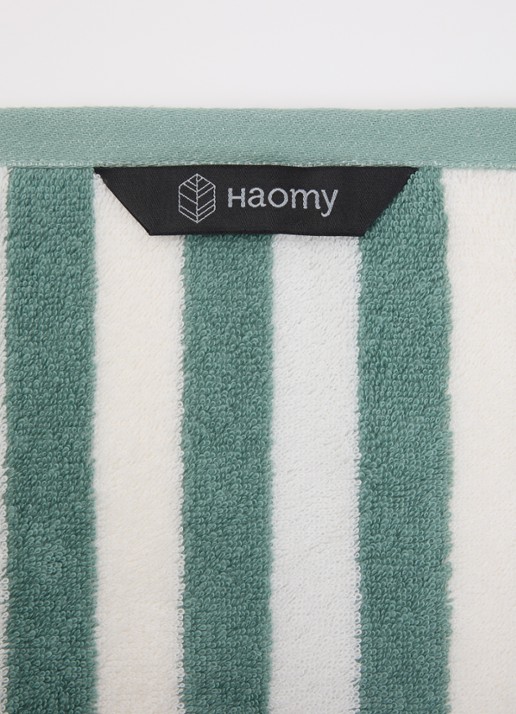 Haomy Santorini mini gastendoek 30 x 50 cm  - detail blauwgrijs