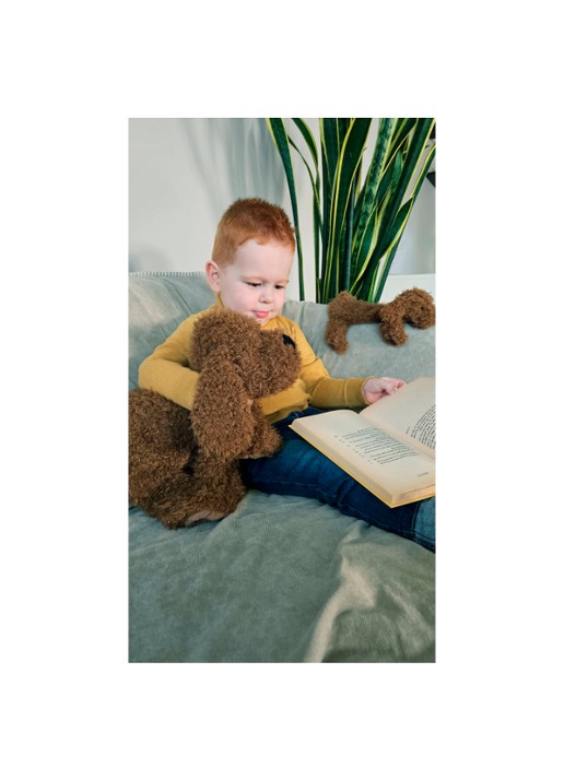 Happy Horse Labradoodle Larry no. 1 knuffel 28 cm - voorkant 2 bruin