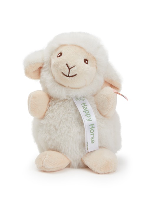 Happy Horse Lamb Logan knuffel 14 cm - voorkant gebroken wit