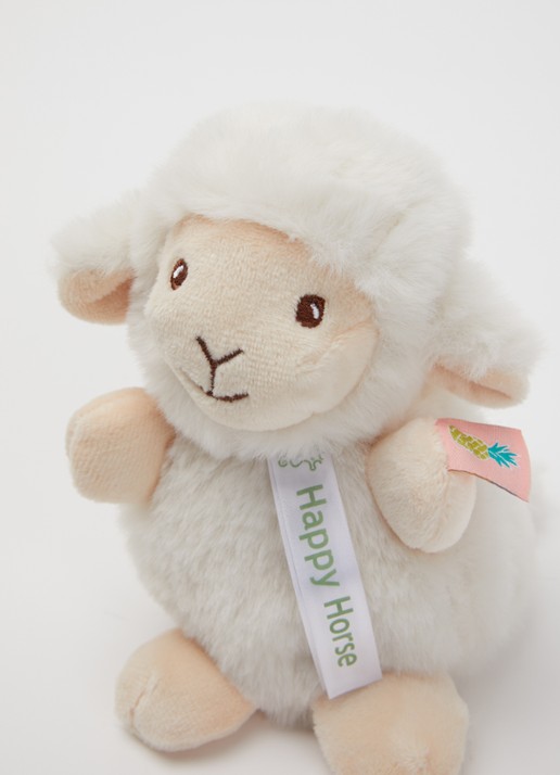 Happy Horse Lamb Logan knuffel 14 cm - voorkant 2 gebroken wit