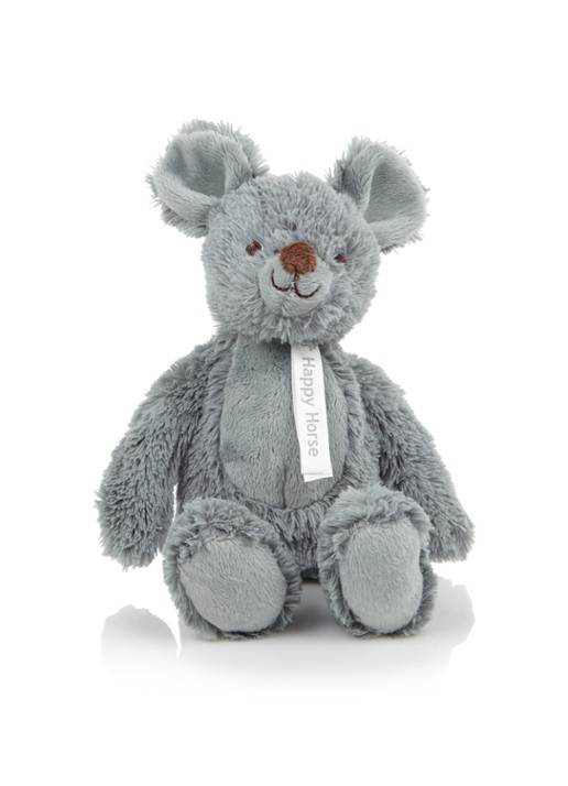 Happy Horse Muis Mel knuffel - voorkant grijs