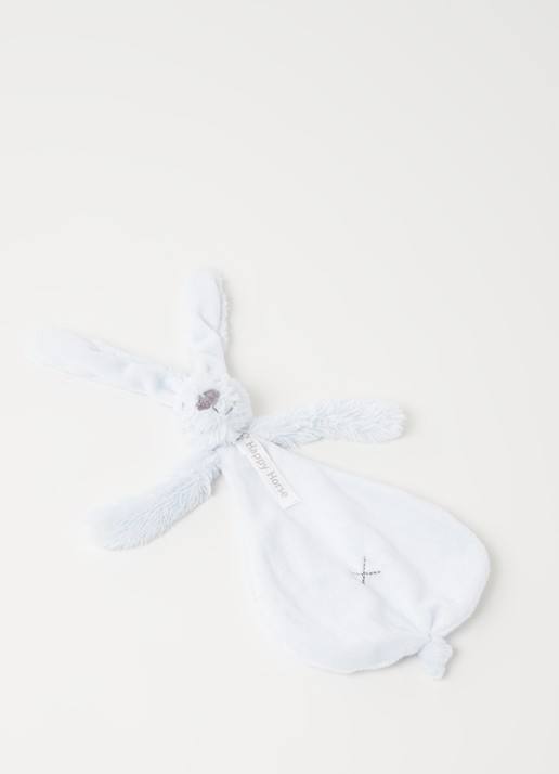 Happy Horse Rabbit Richie knuffeldoekje 32 cm - voorkant 2 lichtblauw