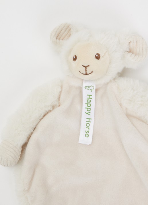 Happy Horse Sheep Seth knuffeldoekje 26 cm - voorkant 2 gebroken wit