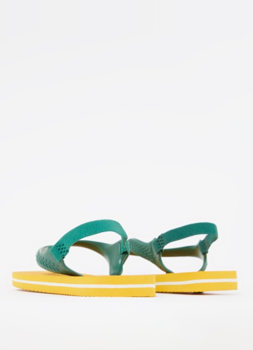 Havaianas Brasil slipper met enkelband - detail 3 okergeel