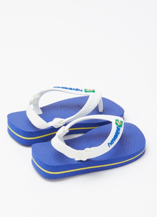 Havaianas Brasil slipper met enkelband - achterkant royalblauw