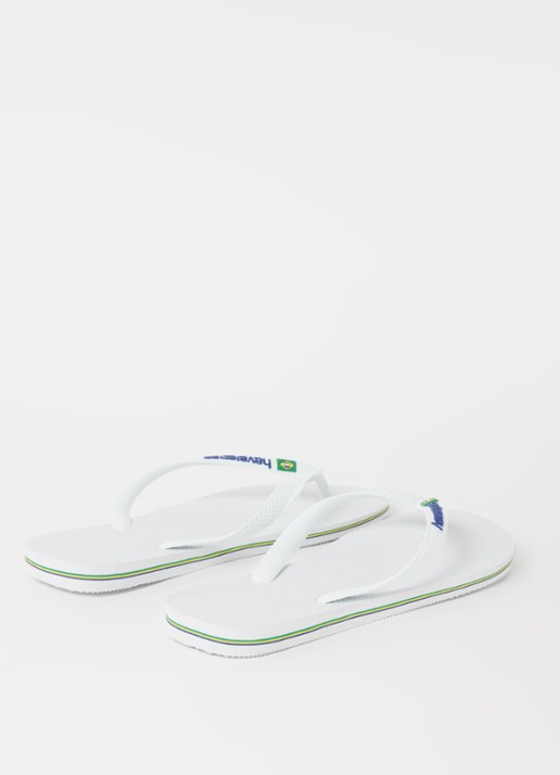 Havaianas Brasil slipper met logo - detail 3 wit