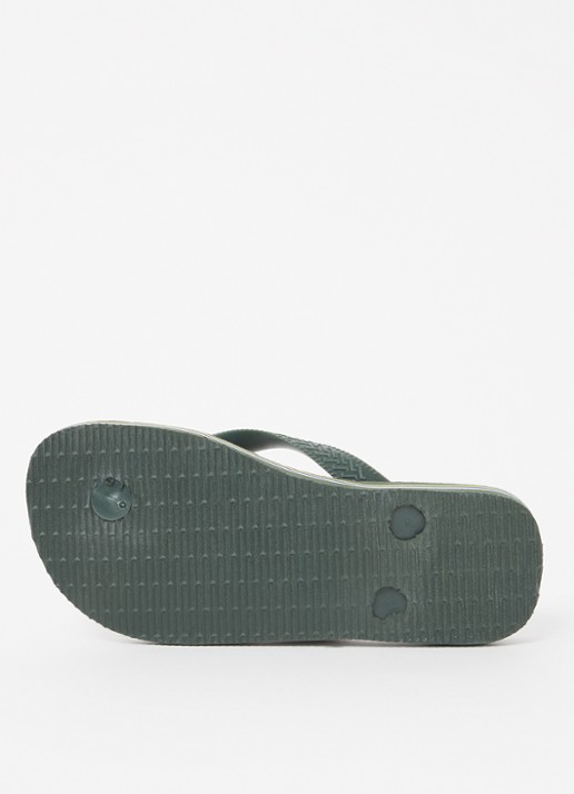 Havaianas Brasil slipper met logo - detail 3 olijfgroen