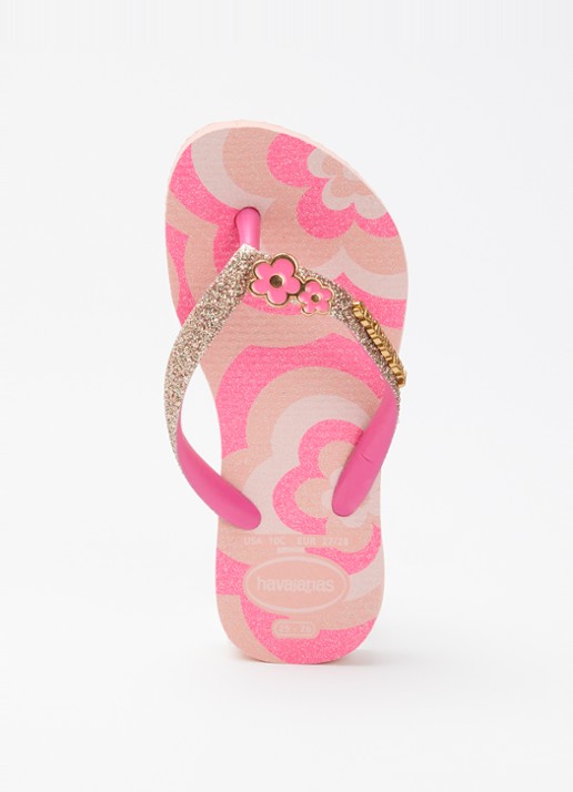 Havaianas Slim Glitter II slipper met glitter