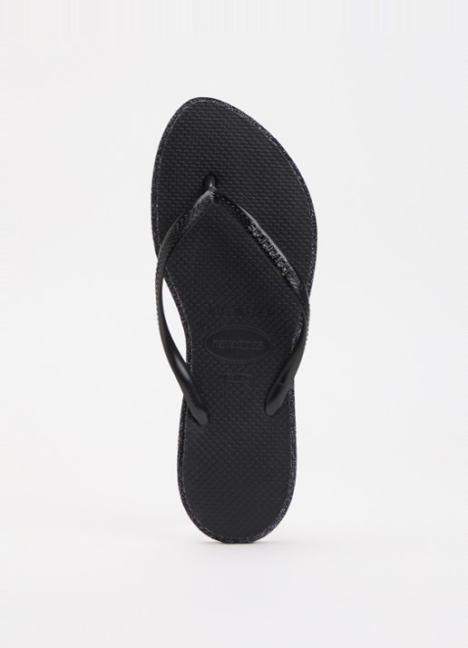 Havaianas Slim Point Glitter slipper met glitter en logo