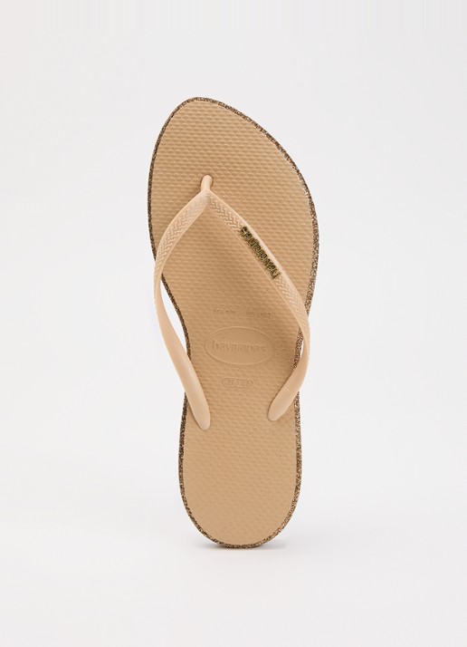 Havaianas Slim Point Glitter slipper met glitter en logo