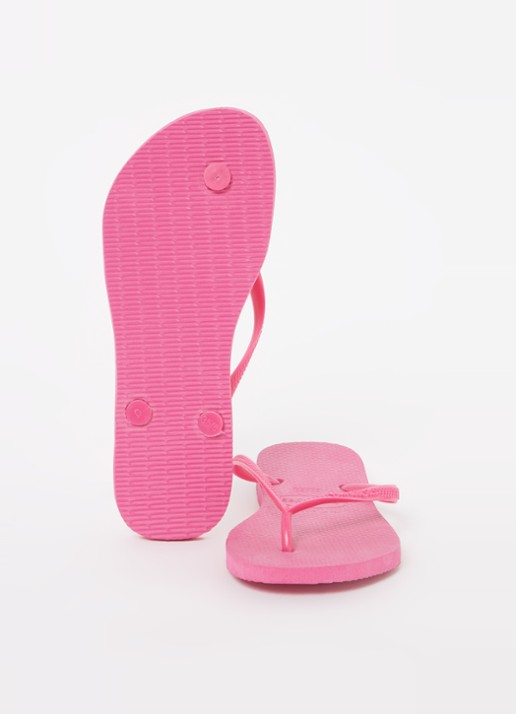 Havaianas Slim slipper met logo - detail 2 roze