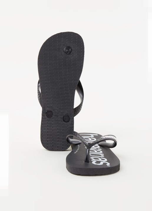 Havaianas Top Logomania slipper - detail 4 zwart