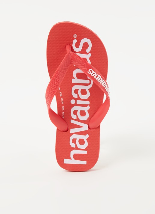 Havaianas Top Logomania slipper - voorkant steenrood