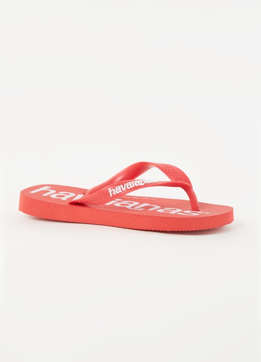 Havaianas Top Logomania slipper - voorkant 2 steenrood
