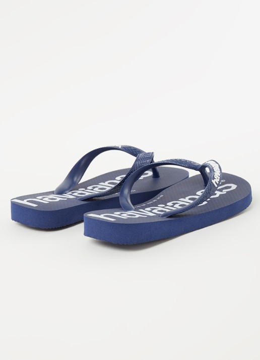 Havaianas Top Logomania slipper - detail donkerblauw