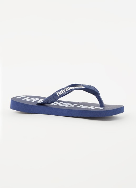 Havaianas Top Logomania slipper - voorkant 4 donkerblauw