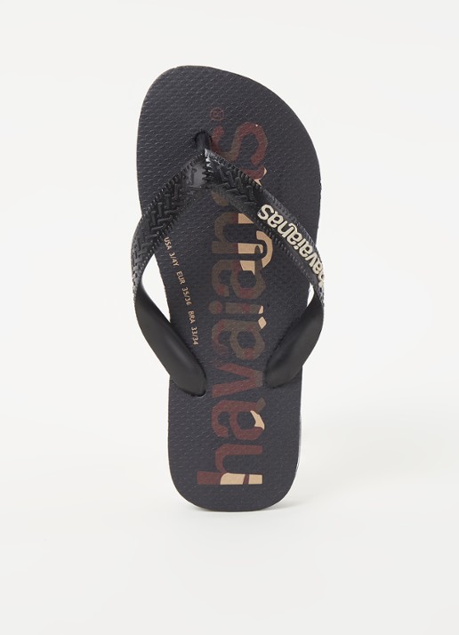 Havaianas Top Logomania slipper - voorkant bruin
