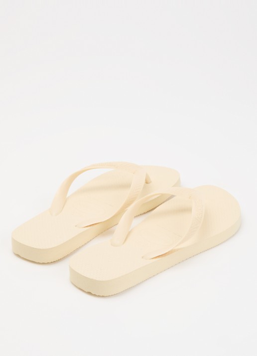 Havaianas Top Senses slipper met logo - achterkant 3 lichtgeel