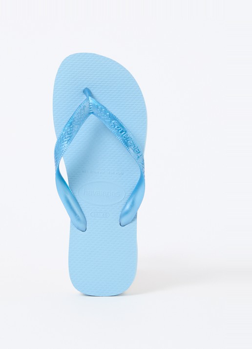 Havaianas Top Senses slipper met logo - voorkant blauwgrijs