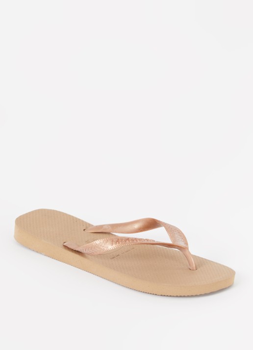 Havaianas Top slipper met logo - voorkant 2 brons