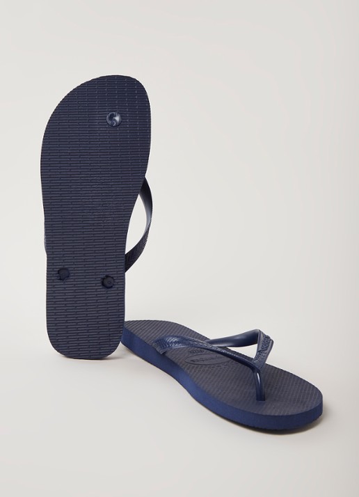 Havaianas Top slipper met logo - detail 4 donkerblauw