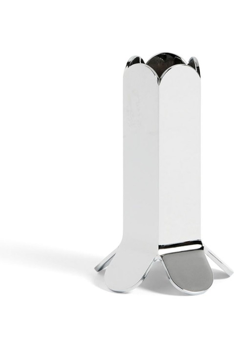 Hay Arcs Mirror kandelaar small 9 cm - voorkant zilver