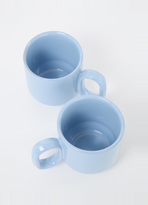 Hay Barro kopje 25 cl set van 2 - voorkant 2 lichtblauw