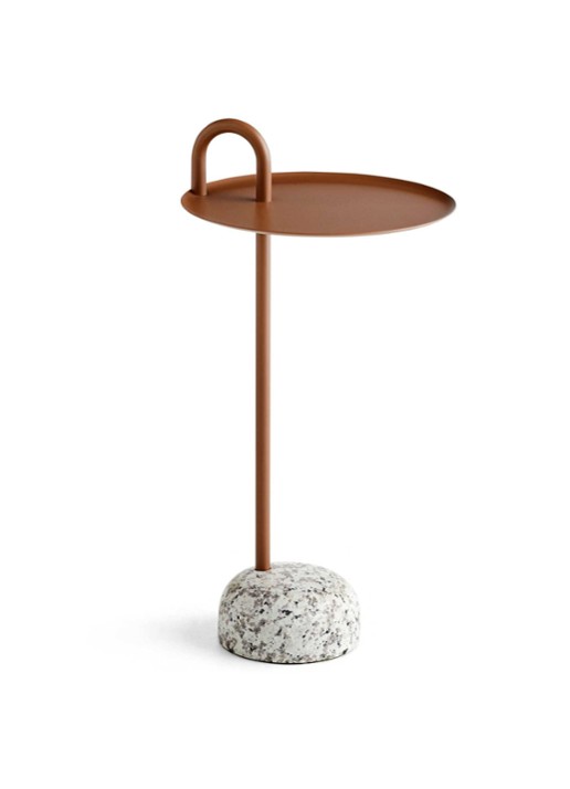 Hay Bowler bijzettafel 70,5 x 36 cm - voorkant bruin