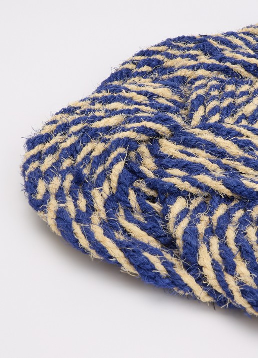 Hay Coco Swirl deurmat 40 x 80 cm - voorkant 2 donkerblauw