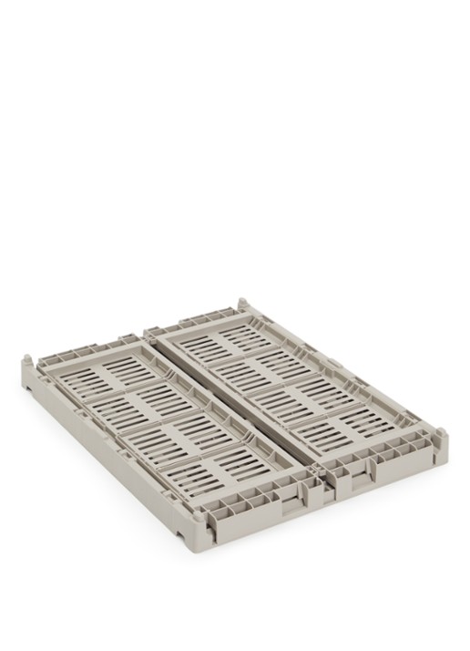 Hay Colour Crate M vouwkrat - voorkant grijs